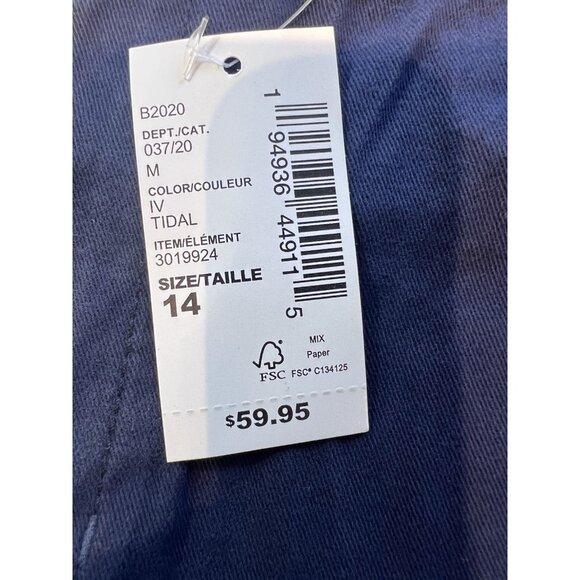The Children's Place Girls Uniform Chino Pants 14 Blue Bootcut Stretch NWT 2 PAC - Picture 7 of 8
